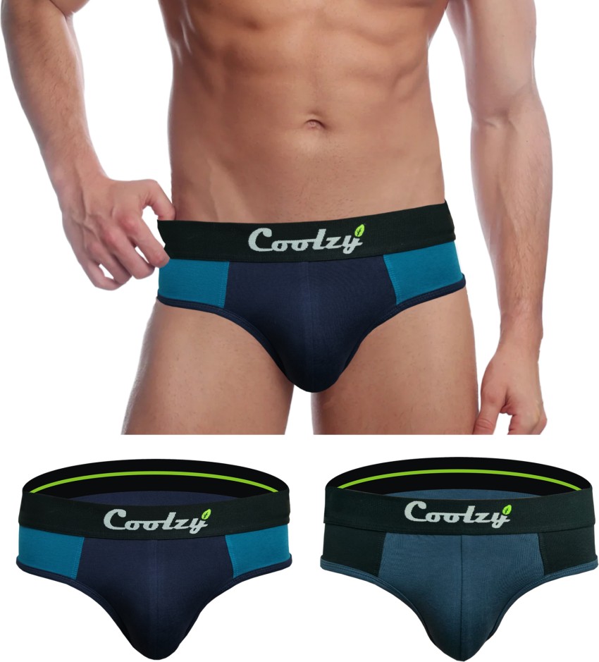 Buy COOLZY Men's Cotton Innerwear Underwear Brief (Pack of 3) (XL