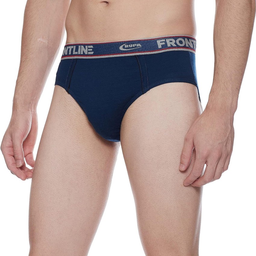 Rupa Men's Cotton Solid Briefs