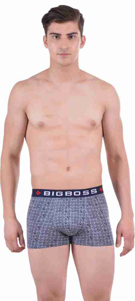 Dollar Bigboss Men's Pack of 3 Soft Combed Cotton Printed Brief