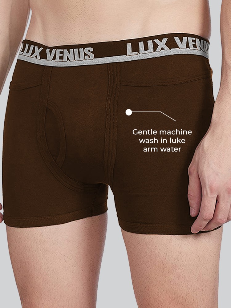 Pure Cotton Plain Lux Venus Underwear, Trunks at Rs 780/box in Silvassa