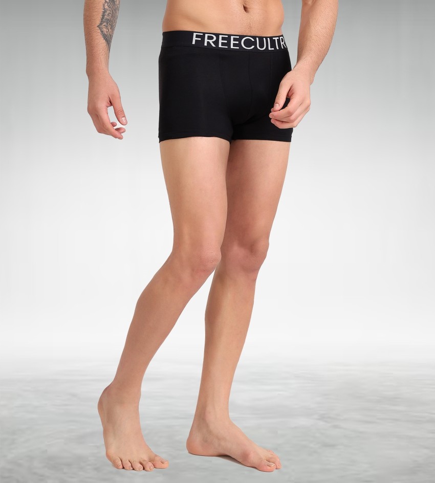 FREECULTR Men Organic Cotton Trunks, Ultrasoft Waistband, Premium