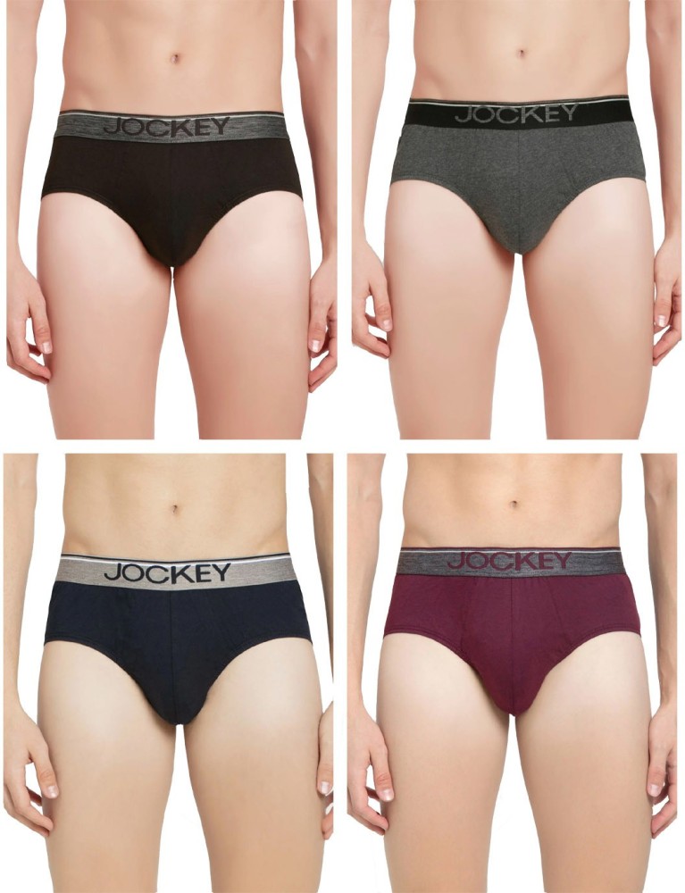 92% Polyamide 8% Elastane Jockey Platinum Grey Brief,, 51% OFF