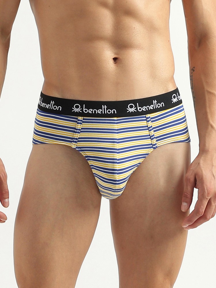 Buy United Colors Of Benetton Striped Low Rise Briefs Multi-color (Pack of  2) Online