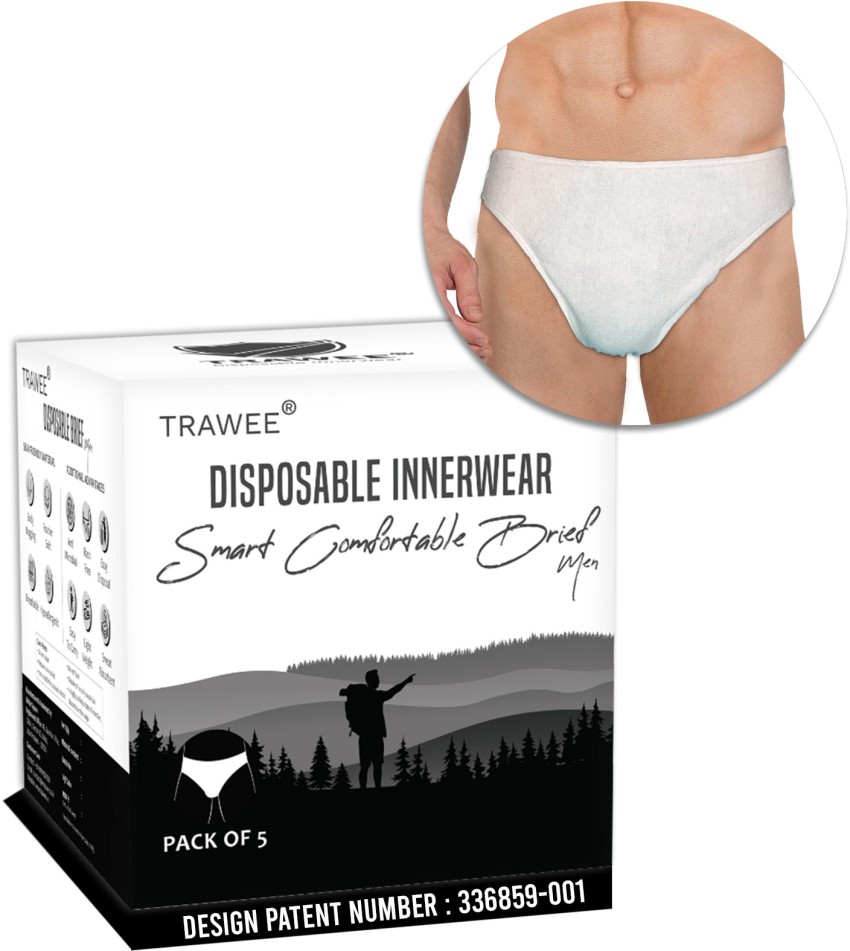 Buy Mens Cotton Disposable Underwear Travel Panties handy Briefs