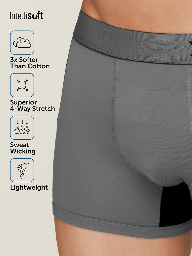 XYXX Men's Underwear Dualist IntelliSoft Antimicrobial Micro Modal Trunk  Pack of 2 - Price History