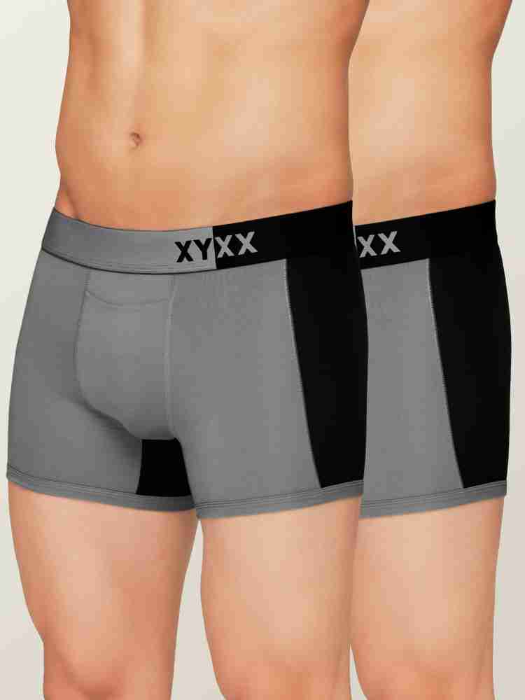 XYXX Men's Dualist Micromodal Regular Fit Colorblock Antimicrobial Briefs  with No Marks Waistband (Pack of 5)