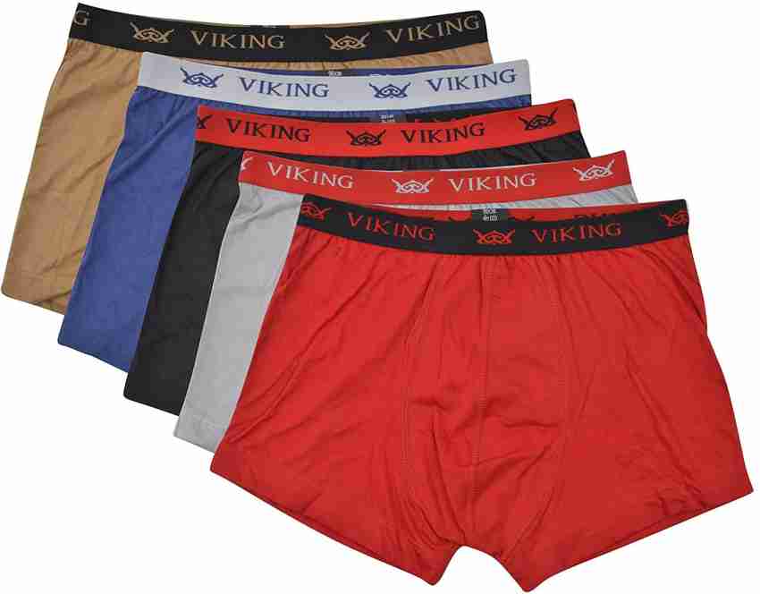 Buy VIKING® Men's Cotton Briefs - Combo of 4 (Viki) (75 CM) Multicolour at