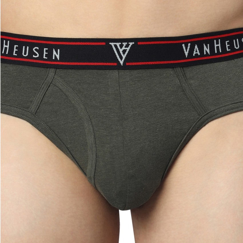 Van Heusen Innerwear Men Colour Fresh & Open Fly Briefs - White