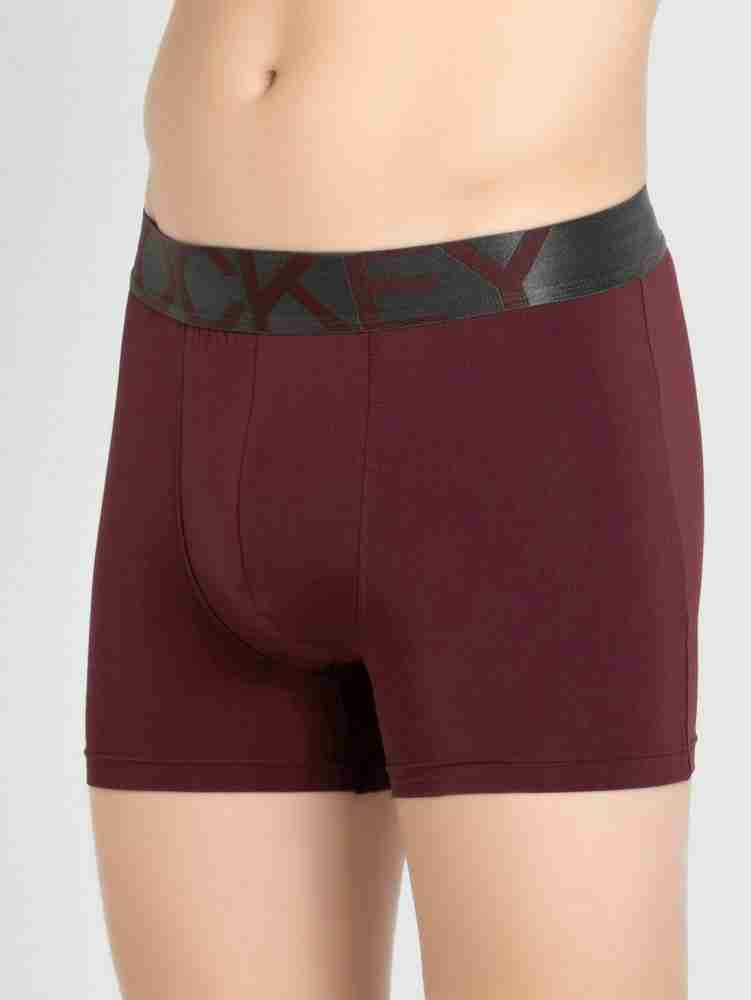 IC 28 Jockey Men's Tactel Microfiber Elastane Stretch Solid Trunk