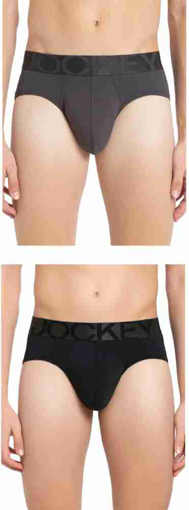 Buy Jockey IC27 Men's Black Solid Nylon Briefs Online at Best