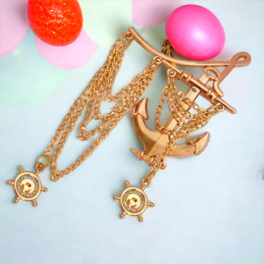 Sullery VINTAGE Brooch Design Ship Two Wheel Anchor Nautical Ship Jewelry Brooch Price in India Buy Sullery VINTAGE Brooch Design Ship Two Wheel Anchor Nautical Ship Jewelry Brooch online at Flipkart....
