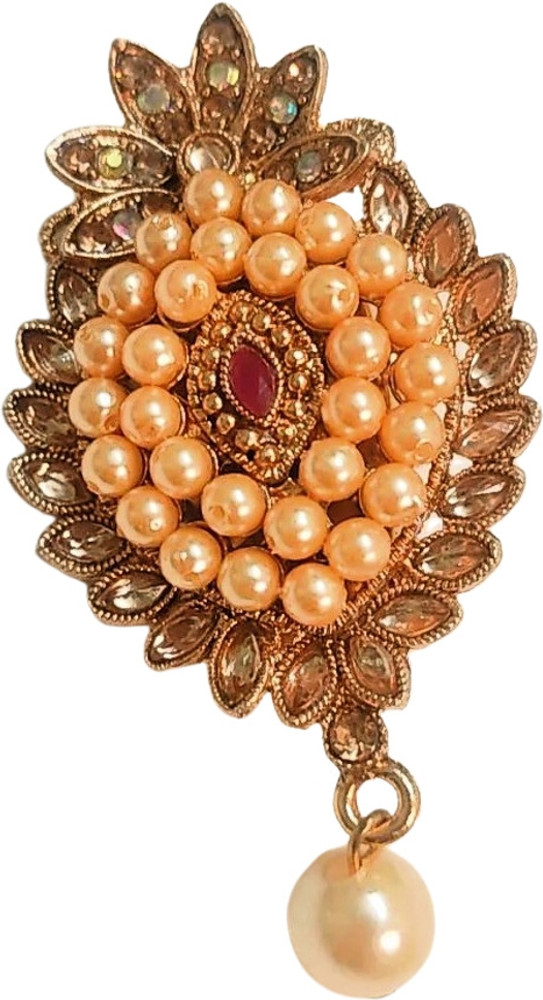 Pearl brooch for saree online