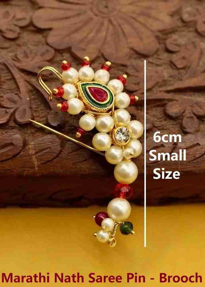 20 Pcs Women Shirt Brooch Pins Black and White, For Saree, Size