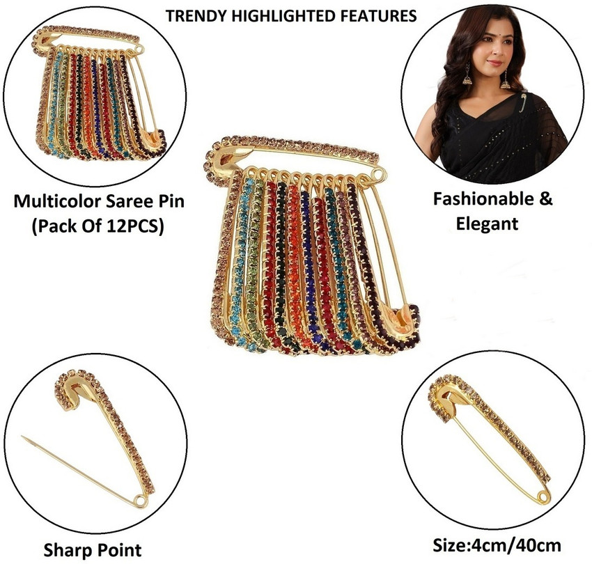 Saree brooch making deals