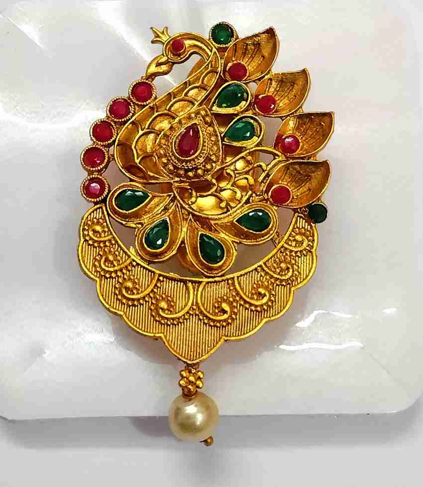 Peacock saree pin store