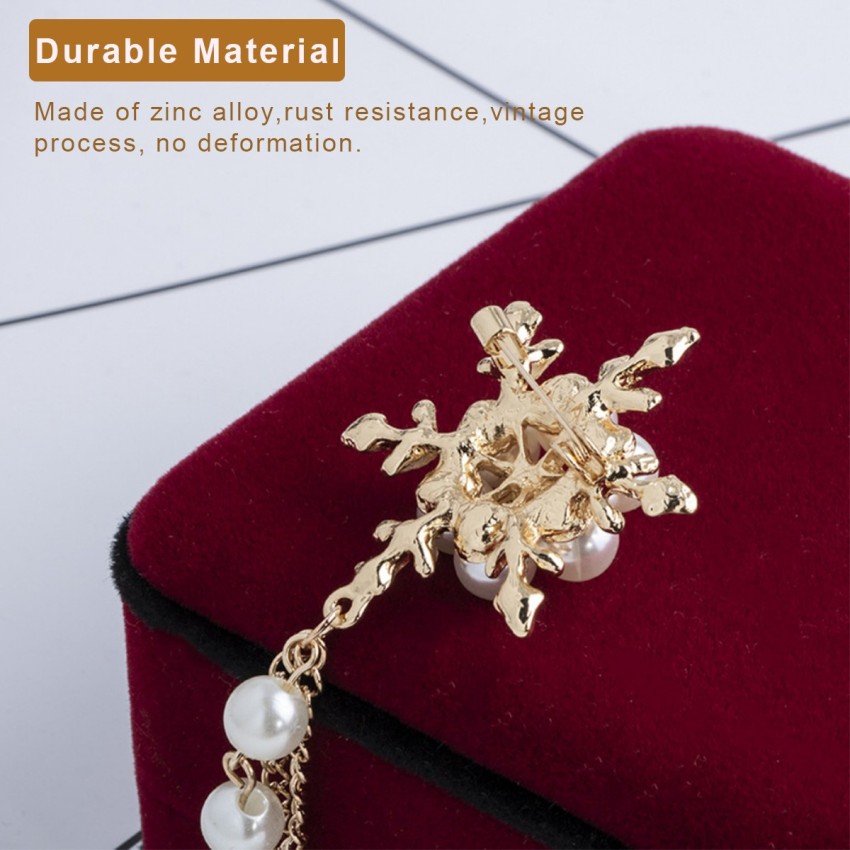 SANNIDHI® Brooch Pins for Men Blazer, Sherwani Modern & Traditional Brooch  Pins Heavy Duty Alloy Chain Brooch Pins for Wedding Formal Suits Brooch