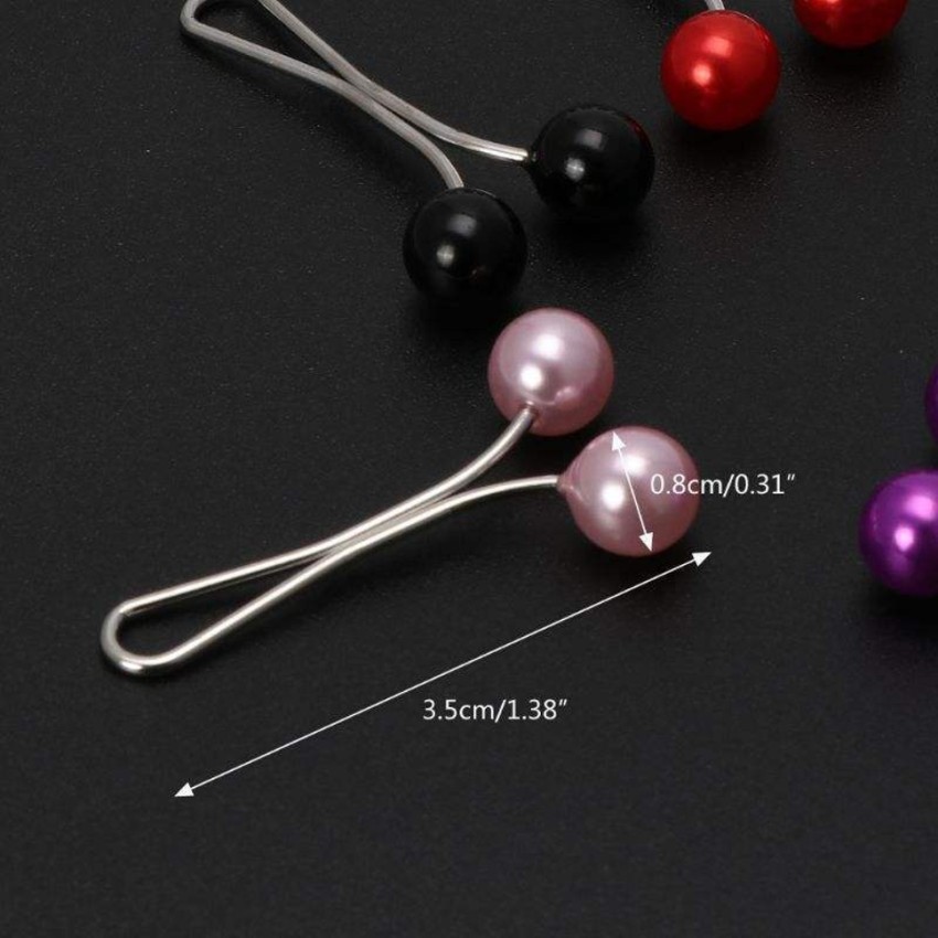 12Pcs Hijab Scarf Pins Pearl Clip Headscarf Shawl Scarf Clips Jewelry  Clothing Accessories