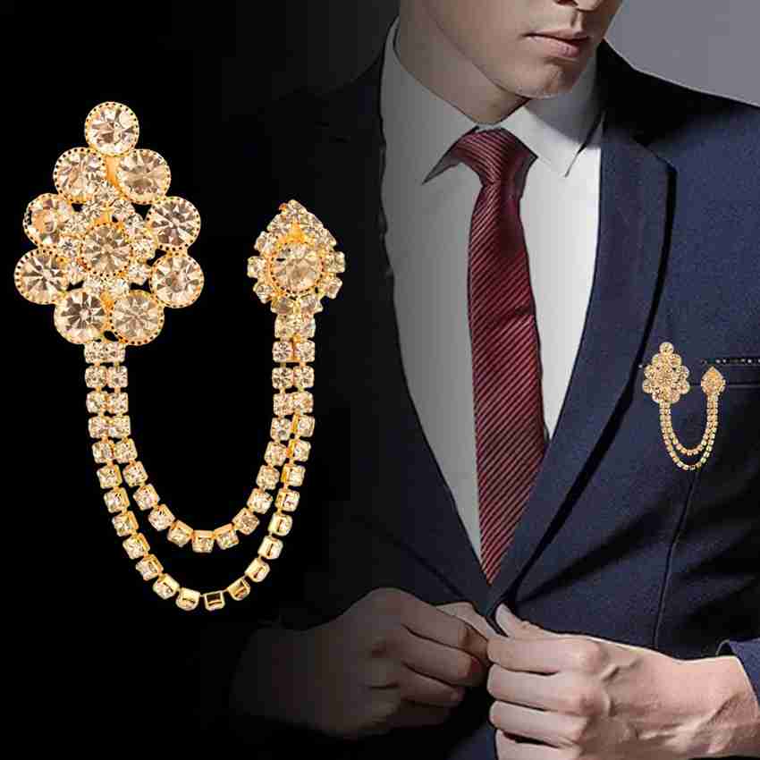 Ghelonadi Men's Brooch Suit Pin Badge with Chains Brooch Buckle Pin Chain Golden 1pcs Brooch Price in India - Buy Ghelonadi Men's Brooch Suit Pin Badge with Chains Brooch Buckle Pin Chain Ghelonadi Men'S Brooch Suit Pin Badge With Chains Brooch Buckle Pin Chain Golden 1Pcs Brooch Price In India - Buy Ghelonadi Men'S Brooch Suit Pin Badge With Chains Brooch Buckle Pin Chain