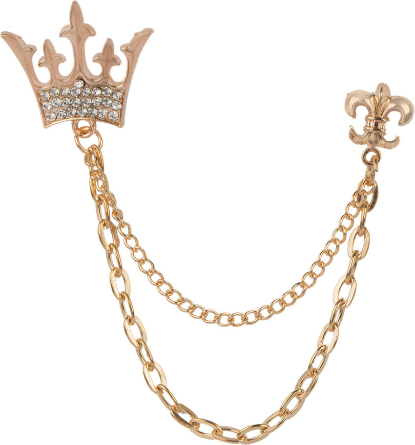 Chain brooch on coat store