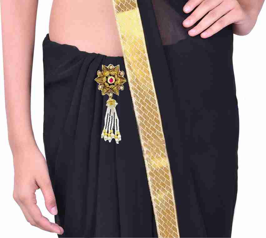 SheCARIO Saree Pin Sari Brooch Safety Pin for Gowns Saree