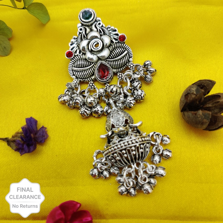 SM Jewellery Silver Women's Saree Brooch at Rs 165/piece in Mumbai