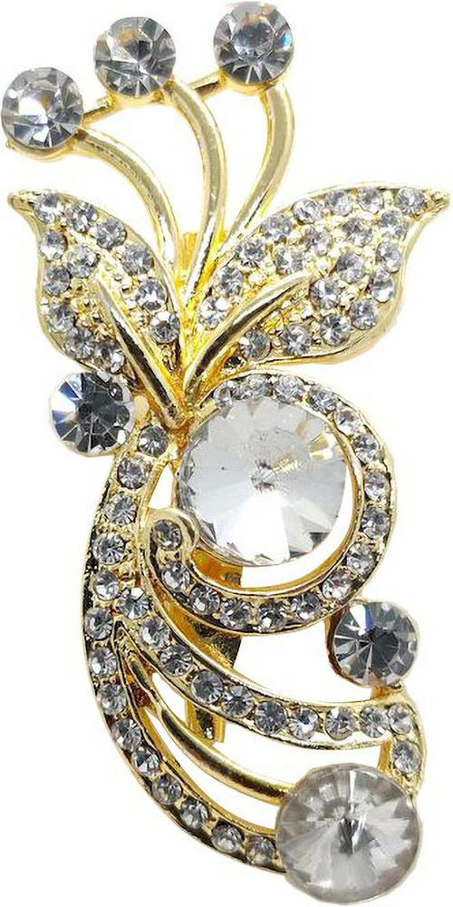 The Design Cart Gold Designer Brooch 1 Package Of 1 piece Brooch