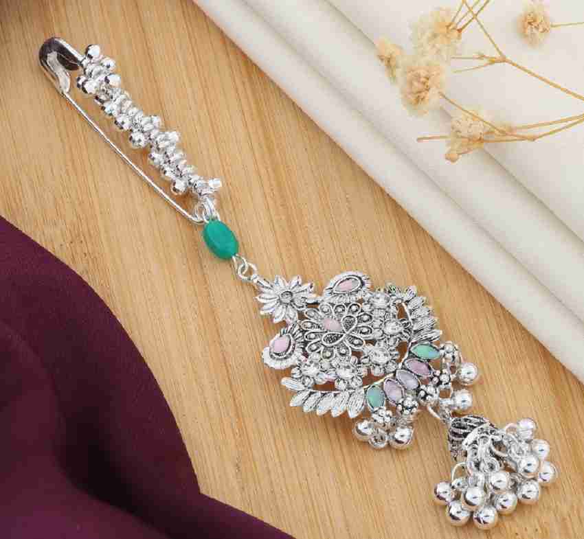 Silver saree pin price hotsell