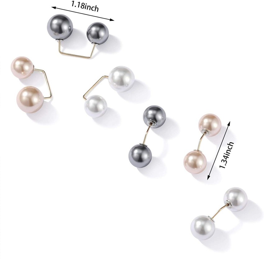 9 Pcs Women Pearl Brooch, Safety Pins for Clothes Sweater Shawl Clips Faux  Pearl Rhinestones Brooches for Women Pants Extender Safety Pins