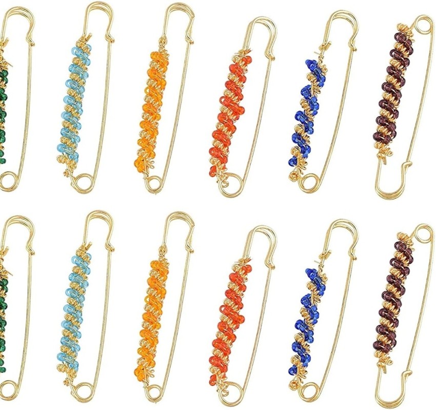 VAMA FASHIONS Multi color large Size Bulk Heavy safety pins for Art Craft  Sewing Jewelry Making