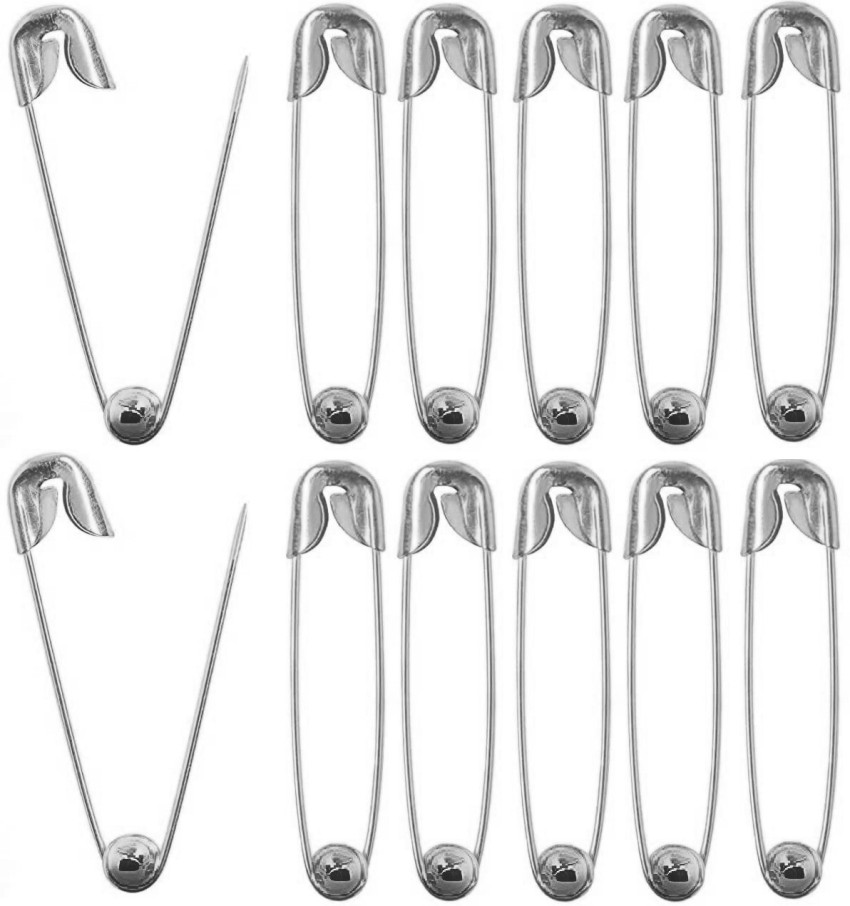 Lowest Price Hot Sale Safety Pins 50Pcs Craft Pins Plastic Head Pins Nappy Pins  Baby Diaper Locking Pin Locking Cloth Pins Lock Baby Clothes Pins