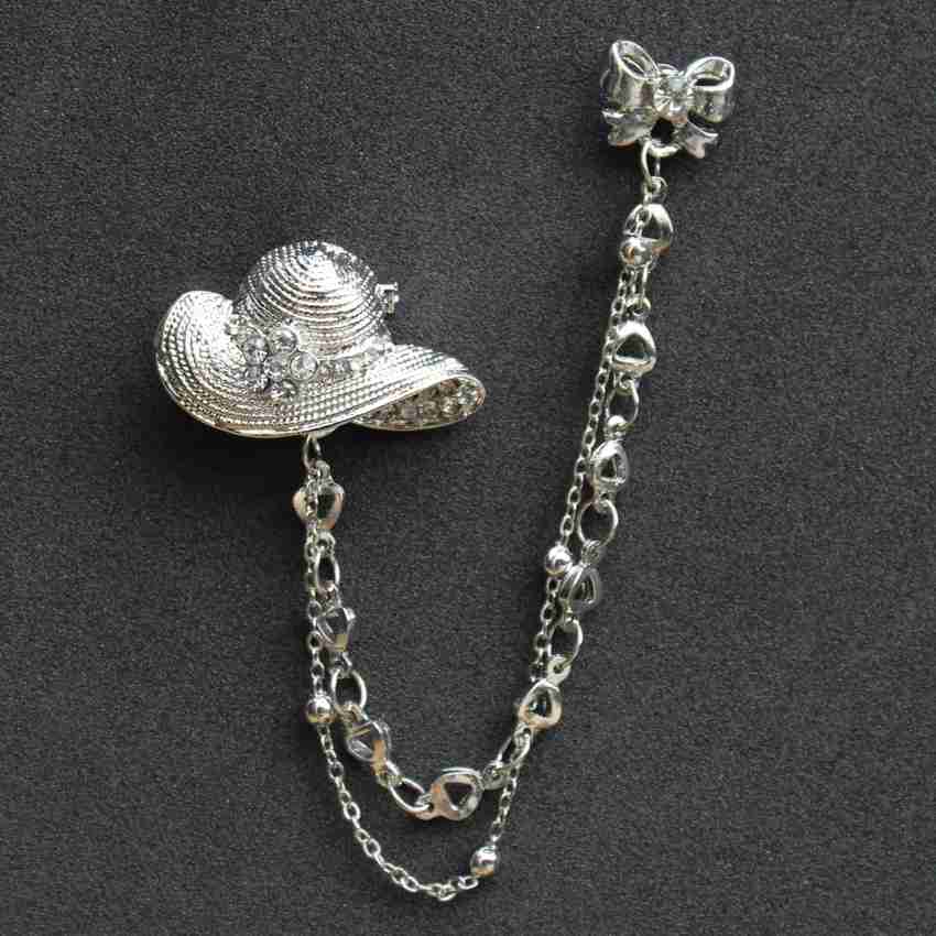 Silver brooch sales for men
