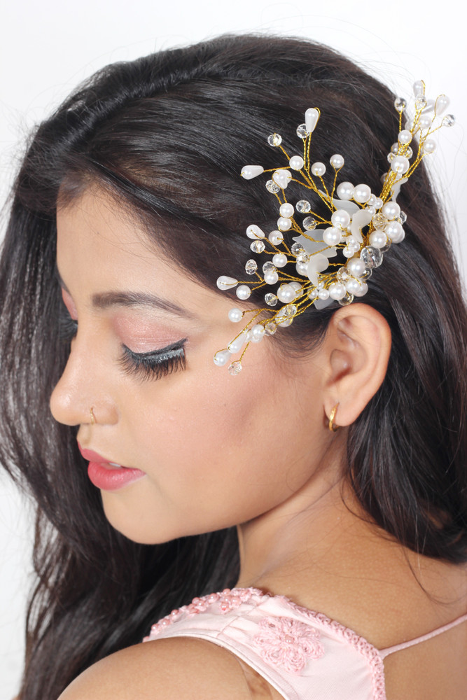 Hair brooch top for indian wedding