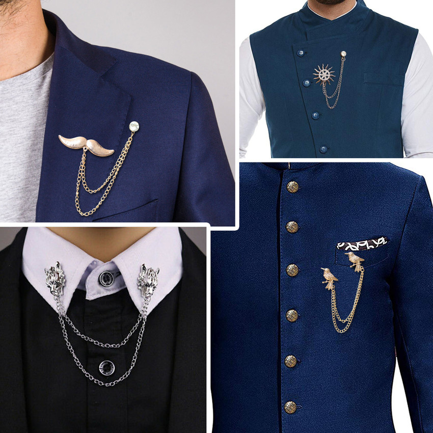 Coat with clearance brooch