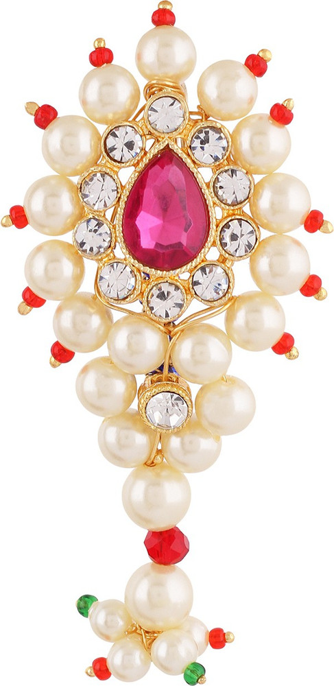 Vama Fashions Maharashtrian Jewellery Peshwai Nath Big Safety