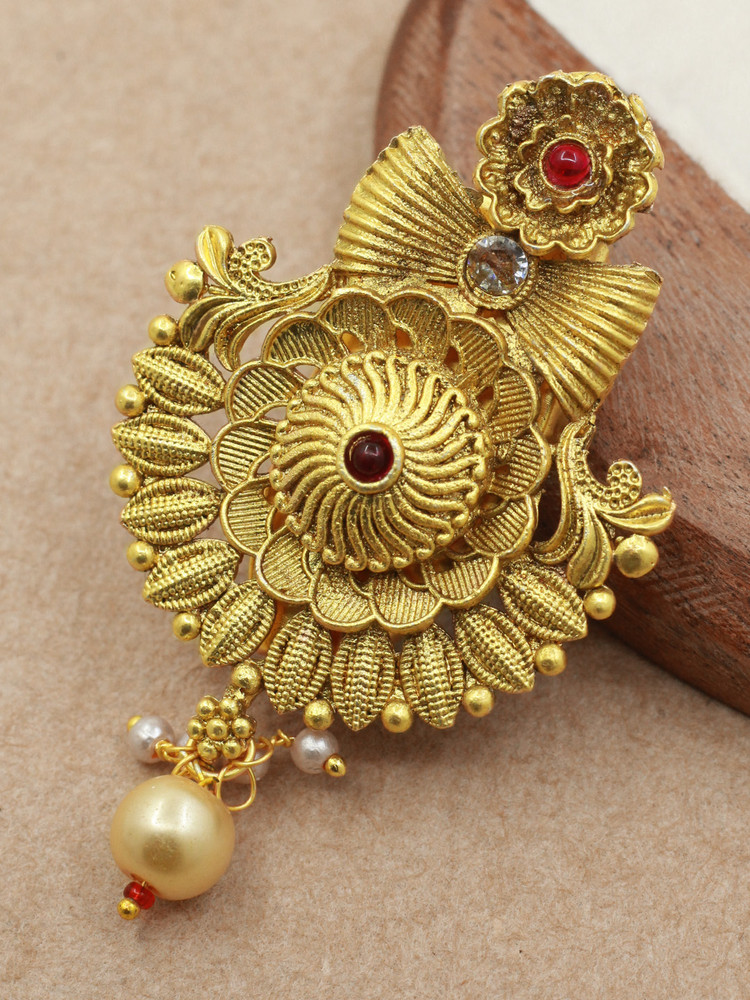 Brooch discount saree designs
