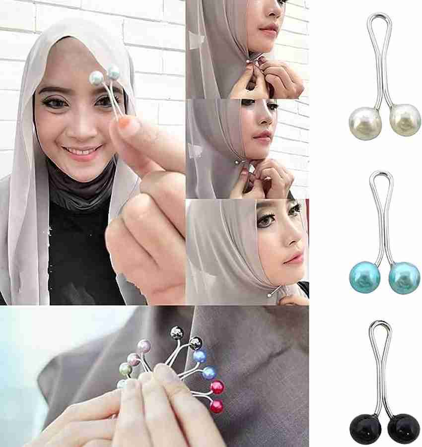 Shihen Muslim Hijab Scarf Pin Brooch Straight Head Pin for Women Girls Pack  of 12 Brooch Price in India - Buy Shihen Muslim Hijab Scarf Pin Brooch  Straight Head Pin for Women