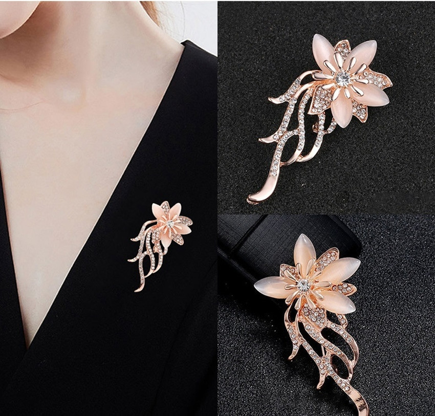 SYGA Brooch Pin Fashion Crystal Rhinestone Jewellery for Bridal Women Girl S14 Brooch