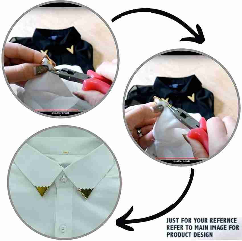 Women's shirt collar accessories top