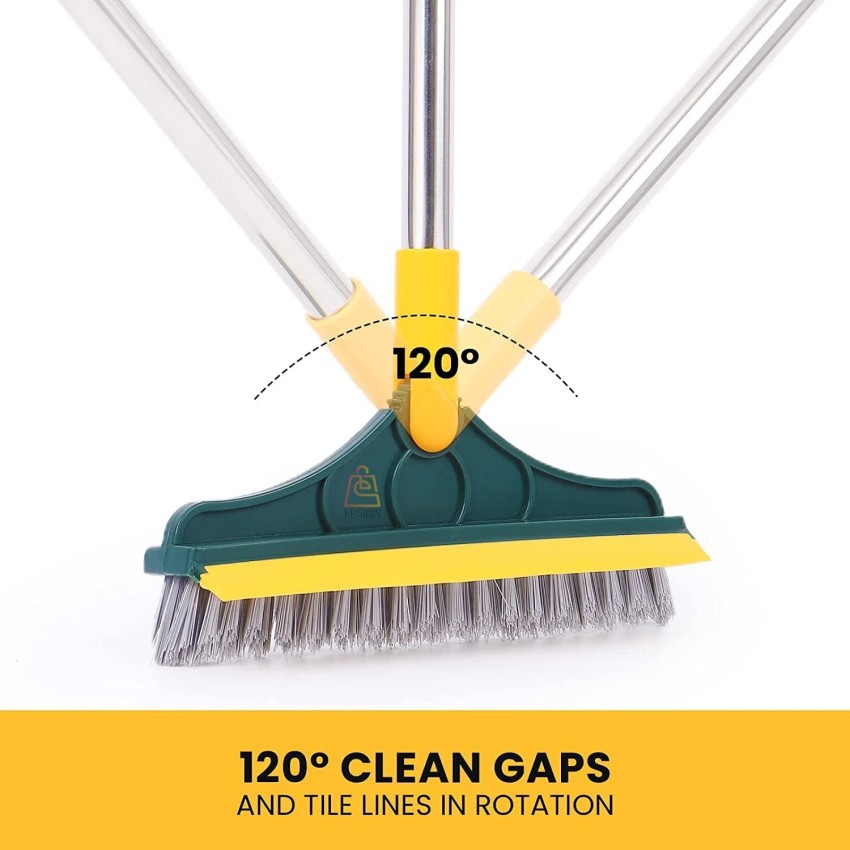 2 in 1 Gap Cleaning Squeegee Floor Brush