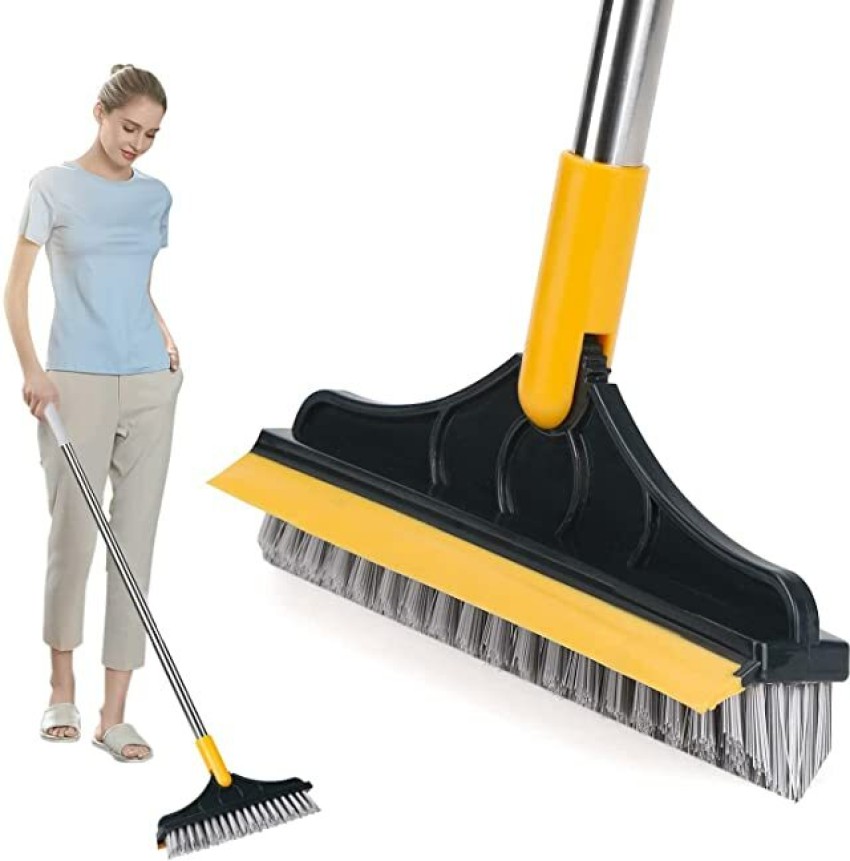 PottersPride Bathroom Cleaning Brush with Wiper 2 in 1 Tiles