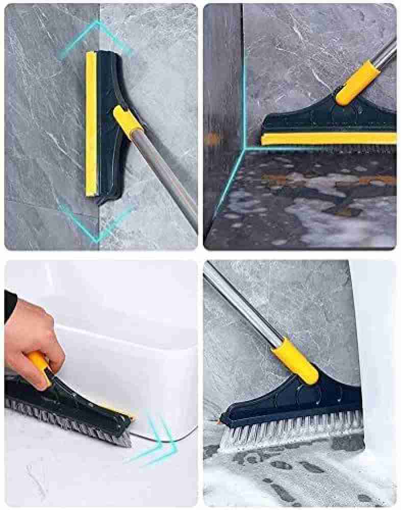 PRATYANG Bathroom Cleaning Brush with Wiper 2 in 1 Tiles Cleaning