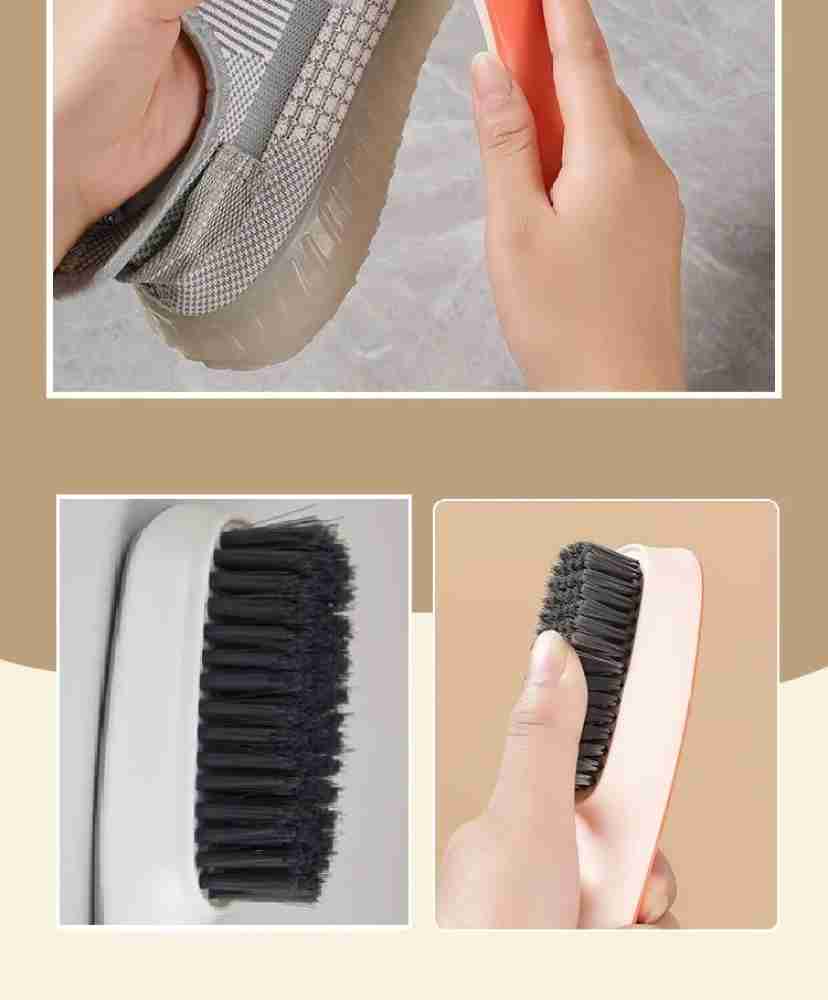 Magic Providers Cloth Washing Soft Bristles Brush for Cleaning Clothes |  Laundry Scrub Brush with Handle for Multipurpose Household Cleaning