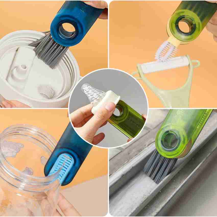 3-in-1 Cup Lid Crevice Cleaning Brush U-shaped Cup Cover Cleaning Brush  Kitchen Mini Cup Glass Cover Cleaning Brush 3pcs