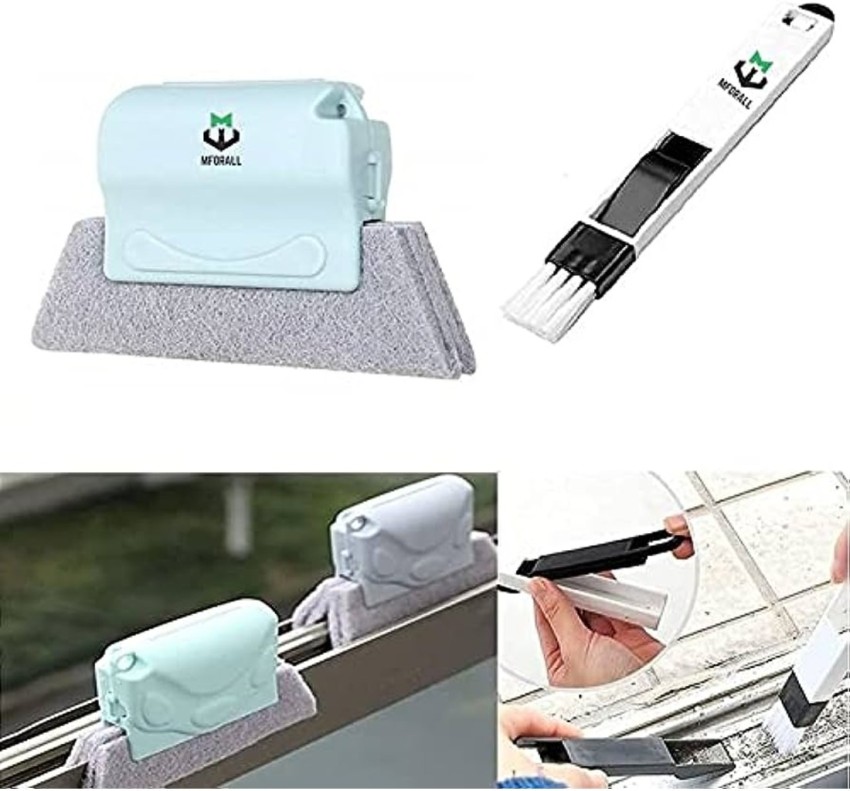 MFORALL Window Sliding Track cleaner Window Cleaning Brush with