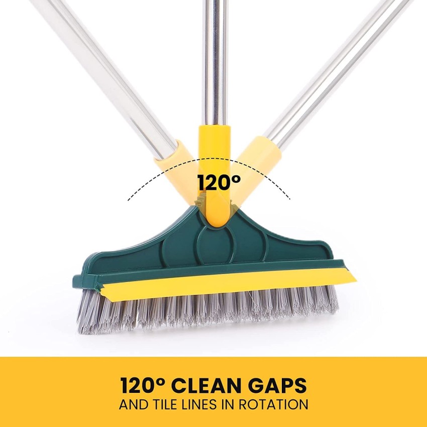 3 in 1 Floor Scrub Brush with Squeegee Mop Water Scrubber 120