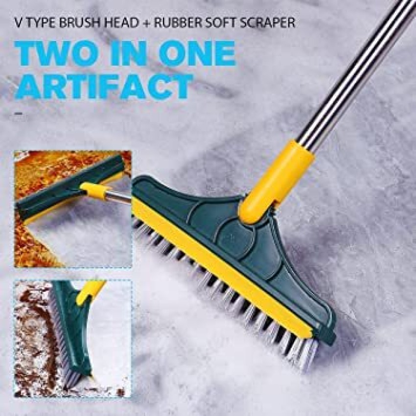 NIRVITTHAL 2 in 1 Tiles Cleaning Brush Floor Scrub Bathroom Brush with Long  Handle Wet and Dry Duster Price in India - Buy NIRVITTHAL 2 in 1 Tiles Cleaning  Brush Floor Scrub