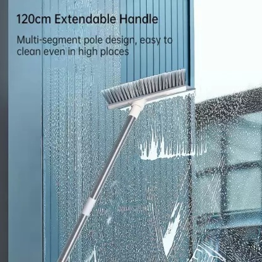 Extendable Tub and Tile Scrubber | Smart Design Cleaning Teal