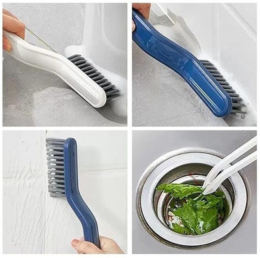 crownsmill 2 in 1 Multifunctional Floor Seam Brush, Kitchen Bathroom Corner  Gap Brush Plastic Wet and Dry Brush Price in India - Buy crownsmill 2 in 1  Multifunctional Floor Seam Brush, Kitchen