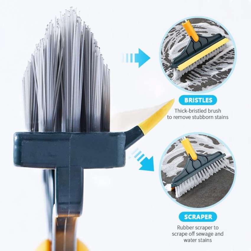 Floor Scrub Brush Broom Stiff Bristles Crevice Scrubber for Tile