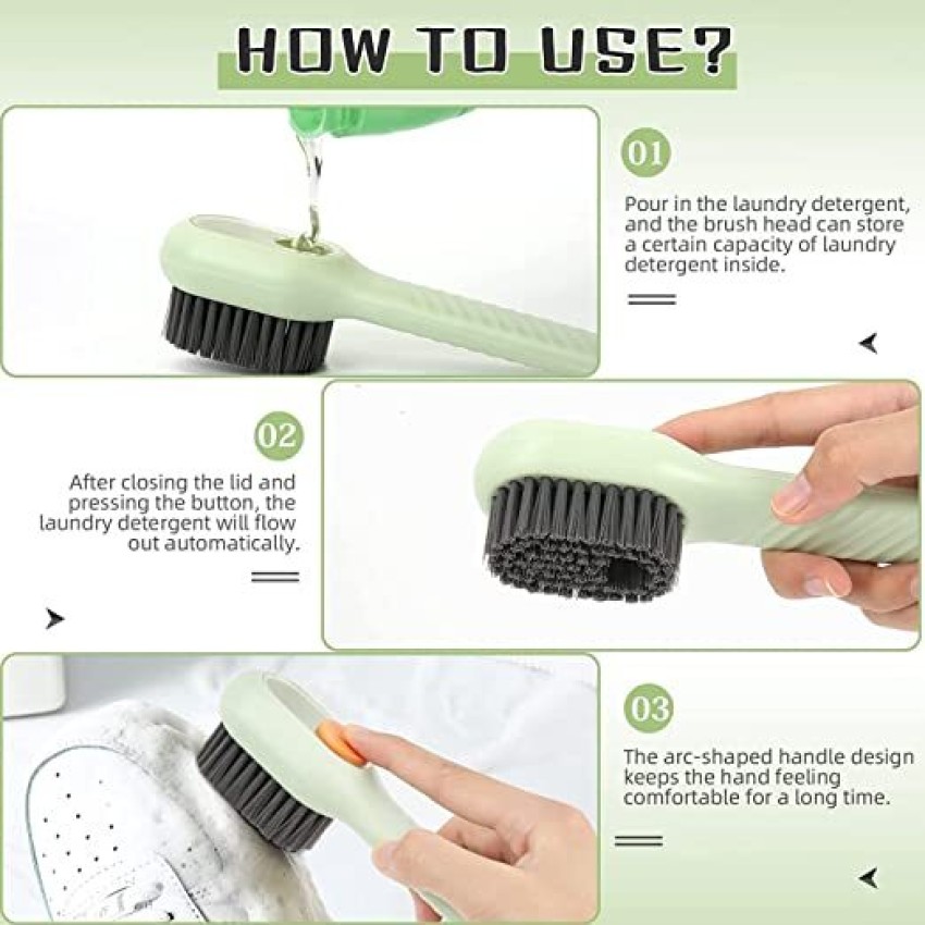 Multifunctional Long Handled Soft Bristle Bed Brush, Gap Cleaning